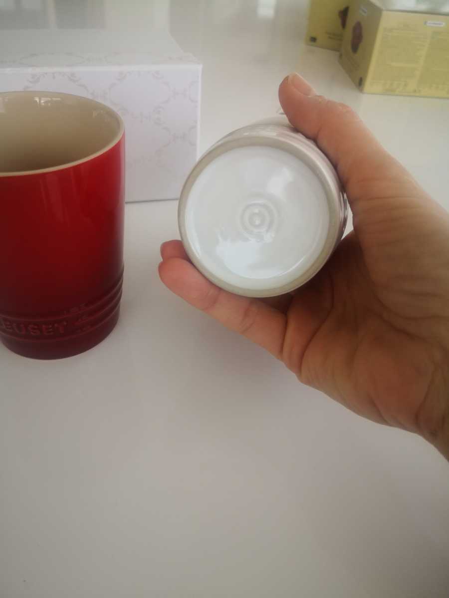 ル・クルーゼ LE CREUSET ルクルーゼ ショートタンブラーセット　レッド&ホワイト_3