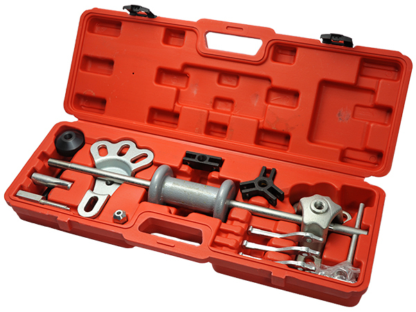 汎用 スライディングハンマーセット 17pcs 2爪 3爪 プーラーセット 板金ハンマーセット 板金工具 特殊工具 補修 修理 レストア