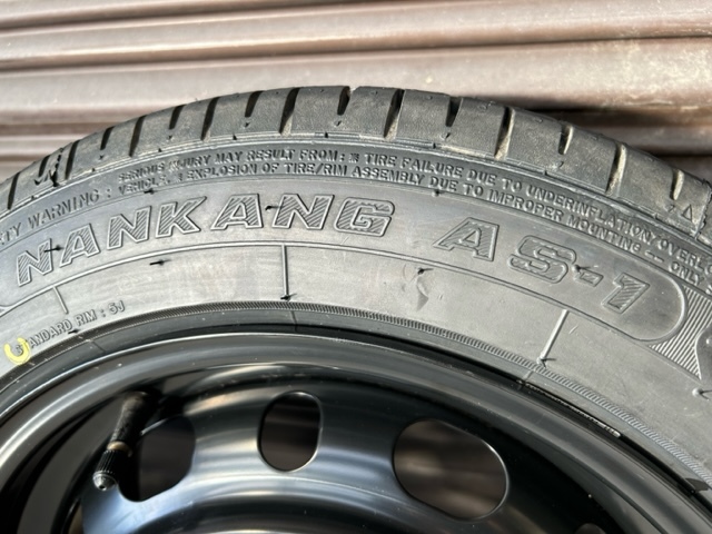 14x6J+45 PCD100-4H 165/60R14 デミオ純正 4本 セット 鉄ちん 鉄チン