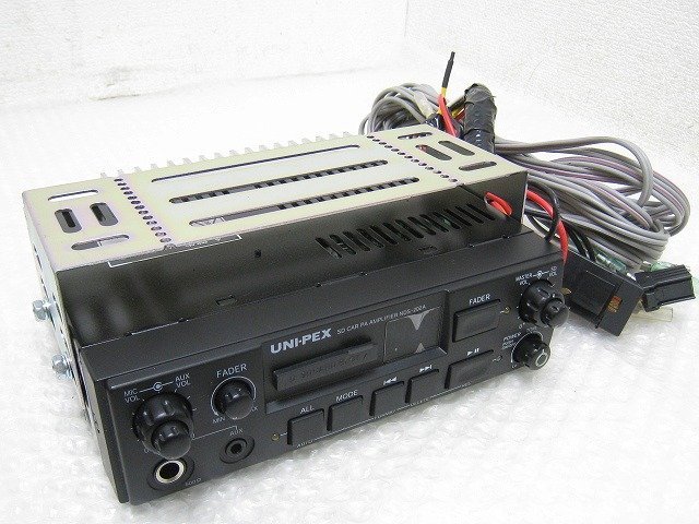 UNI-PEX 20W車載アンプ スピーカー20W1個 マイク1本 TOA S-NDA202A-A】UNI-