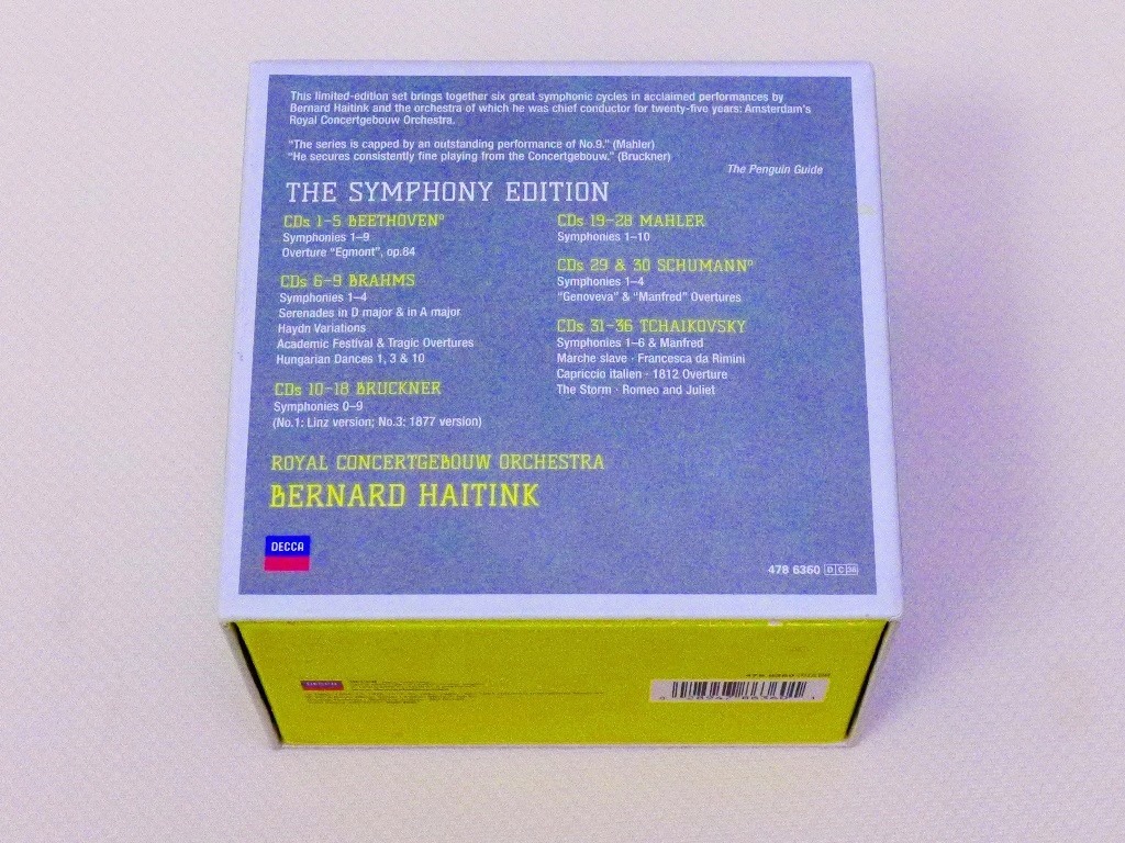 ハイティンク シンフォニー エディション 36CD BOX 36枚組