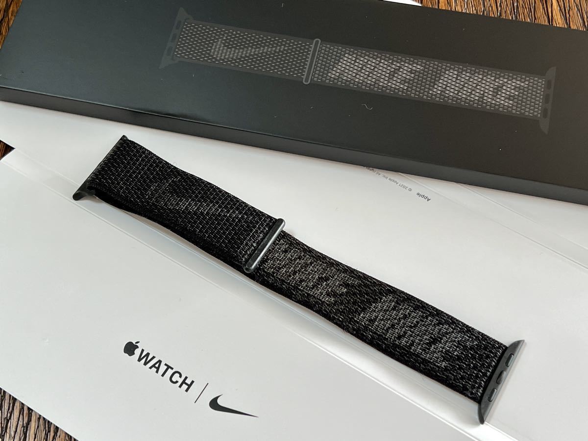 ★ 即決 送料無料 ★ Apple watch Nike 正規品 ブラック ナイキ スポーツループ 45mm 44mm 42mm アップルウォッチ純正品 Applewatch