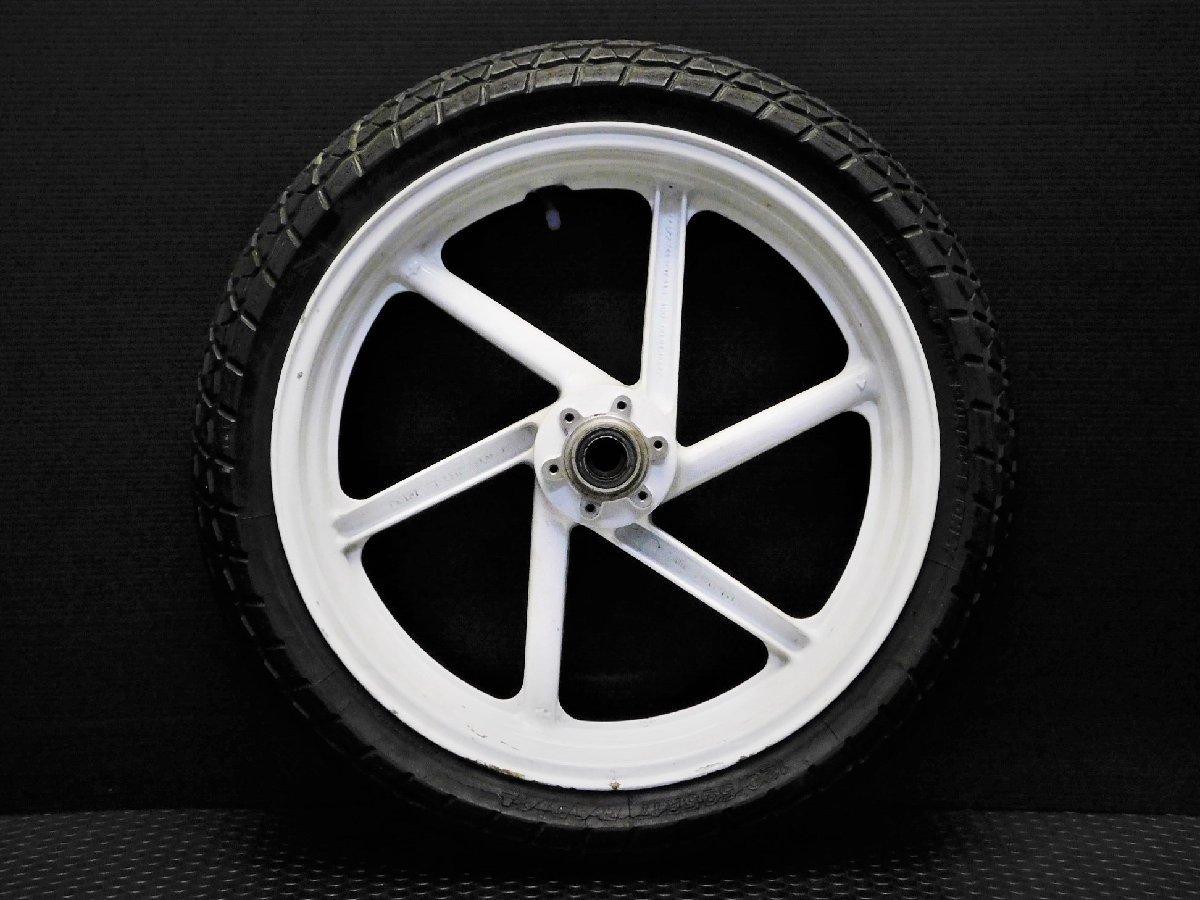 評価B 送料0円 HONDA ホンダ 純正 フロント ホイール MT3.00×17 白