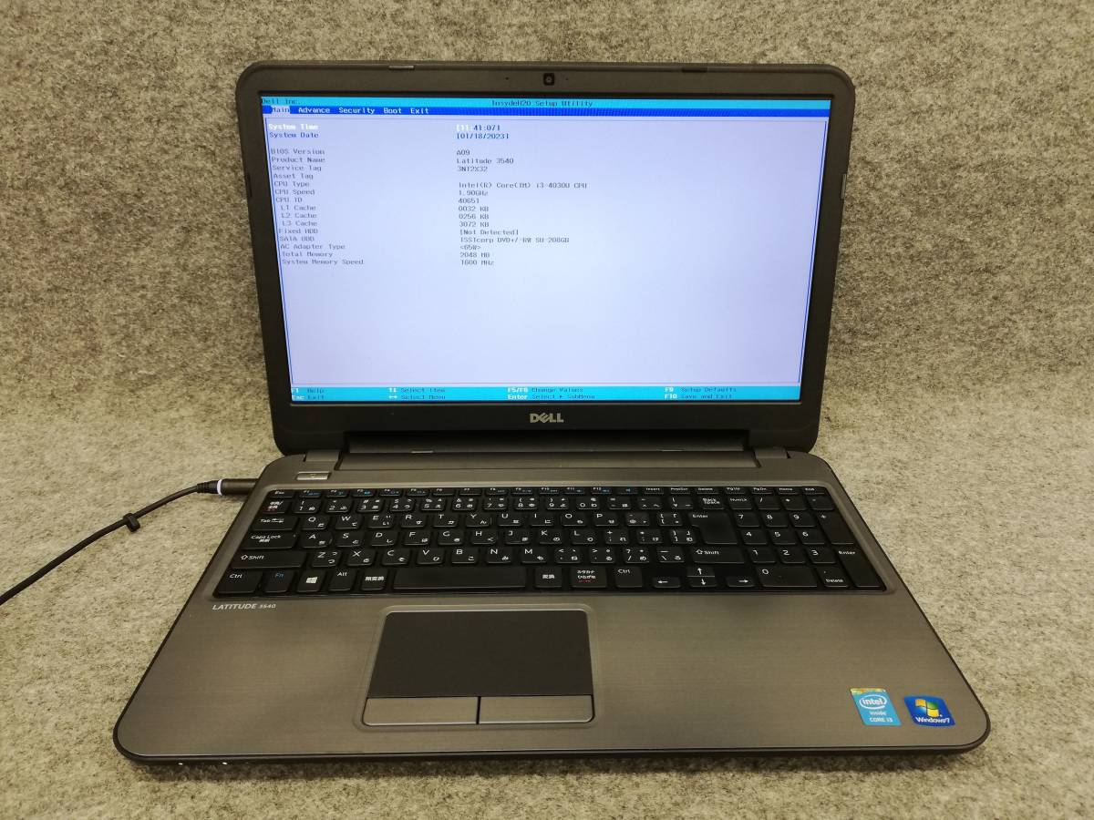 Dell Latitude 0 Core Intel | Laptop I3-4030u 1.90Ghz With Pre 