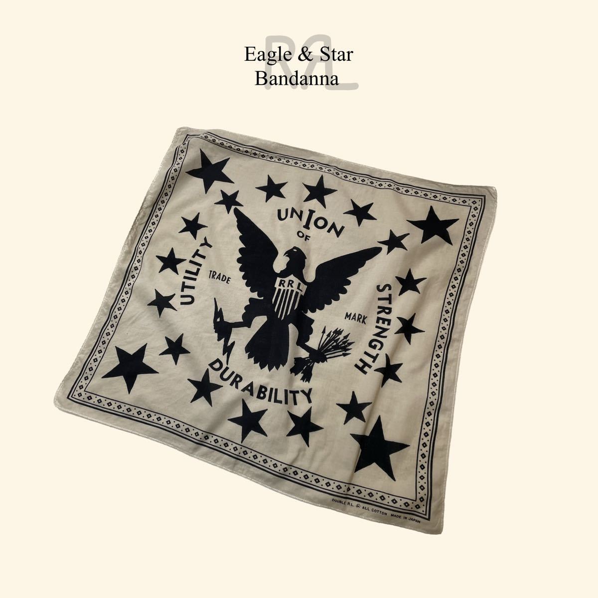 RRL ダブルアールエル ラルフローレン WORKWEAR アンカー柄バンダナ