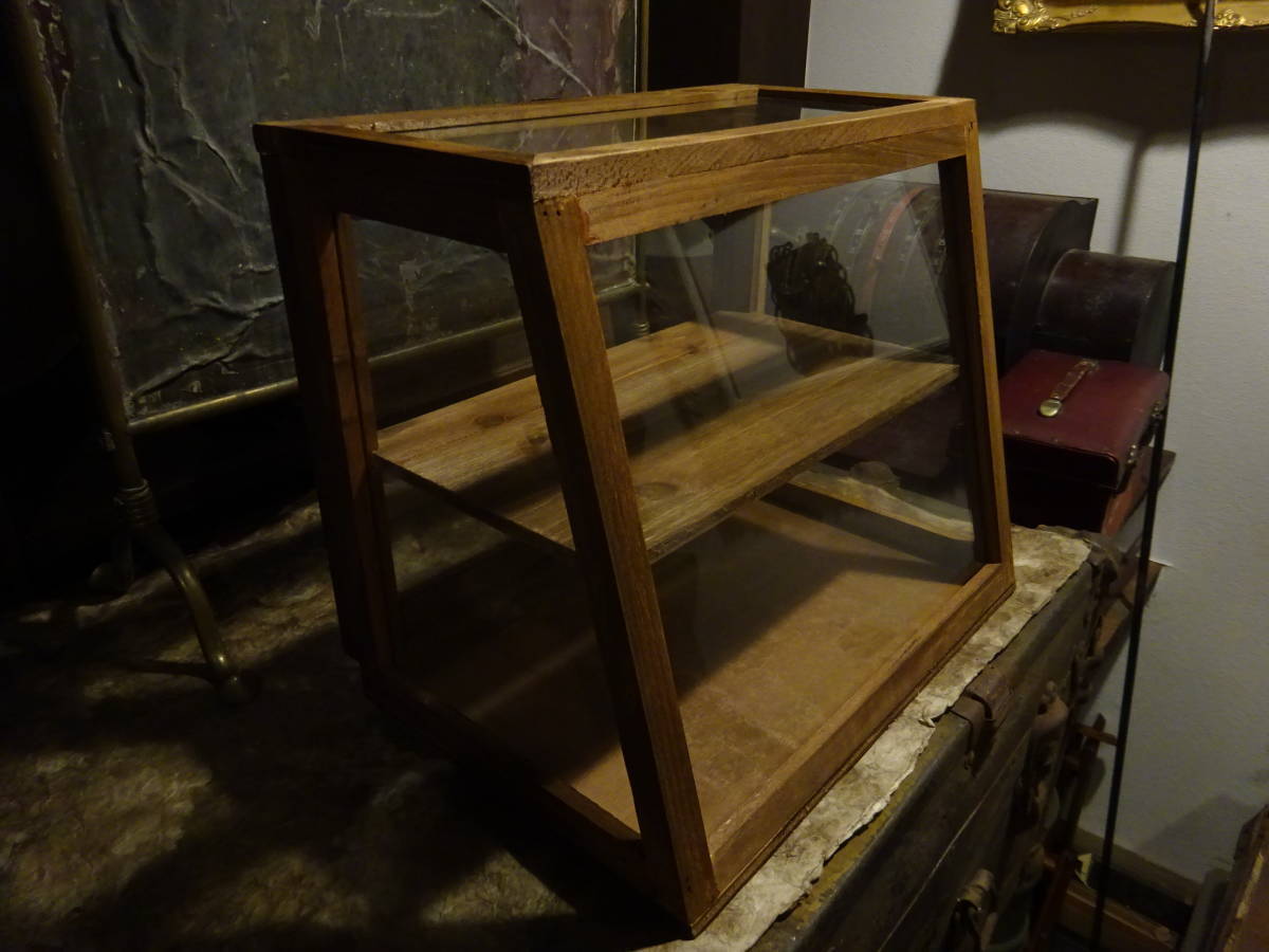  パン屋のガラスケース デッドストック木製枠収納ケース駄菓子屋コレクション棚ケーキ屋キャビネット古道具アンティーク インテリア(その他)｜売買されたオークション情報、yahooの商品情 その他