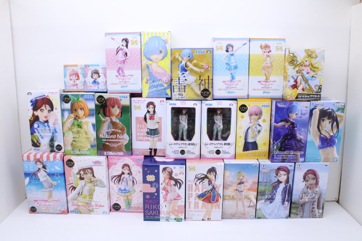 【得価，新作】 27JD 美少女フィギュア プライズ 25体 色々まとめ ラブライブ Re:ゼロ モンスターストライク 五等分の花嫁 エヴァ アイマス(コミック、アニメ)｜売買されたオークション情報、yahooの商品情報 その他