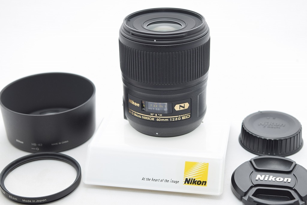 美品★Nikon ニコン AF-S Micro NIKKOR 60mm F2.8G ED★おまけ付・レンズフード付