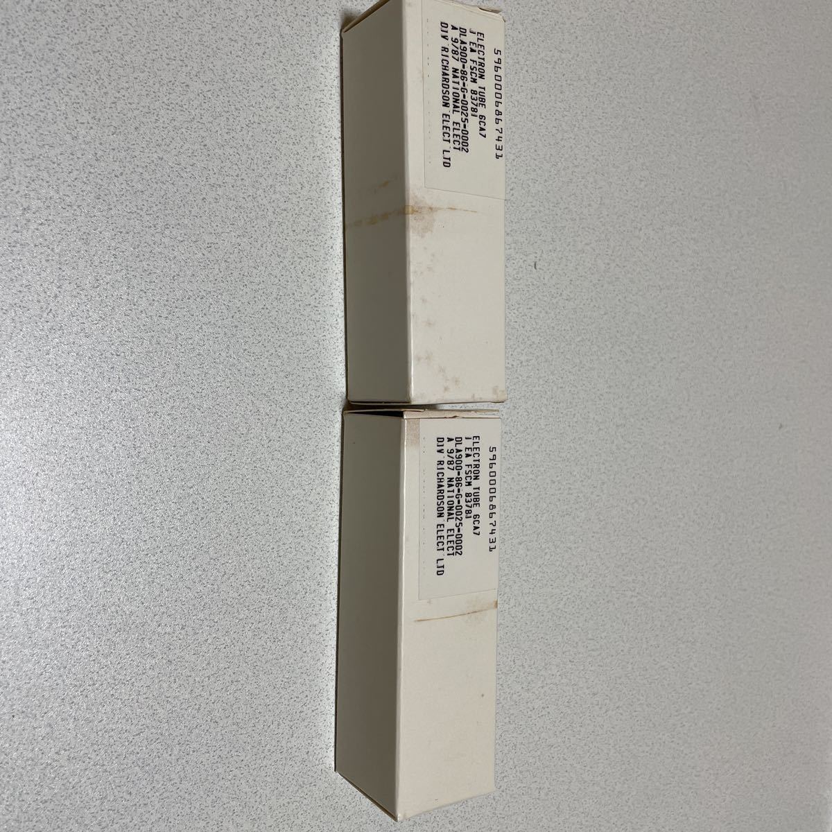 美品 National 真空管 6CA7 / EL34 2本セット 箱付 真空管 NATIONAL Electronics 6CA7 NATIONAL 6CA7⁄EL34 真空管