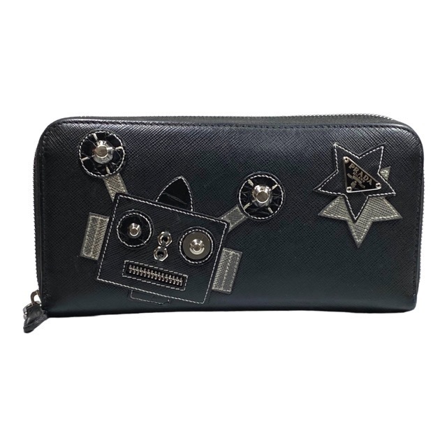 プラダ 長財布 PRADA ロングウォレット ラウンドファスナー ラウンド
