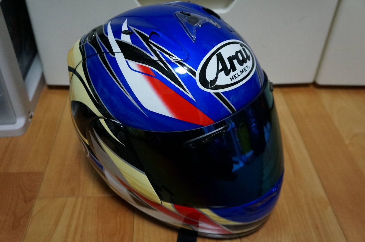 アライ（Arai）の「RX-7 RR4」、北川圭一選手のレプリカモデル　ジャンク 当時物 Arai RX-7RR4 北川圭一 選手 レプリカ KITAGAWA キタガワ