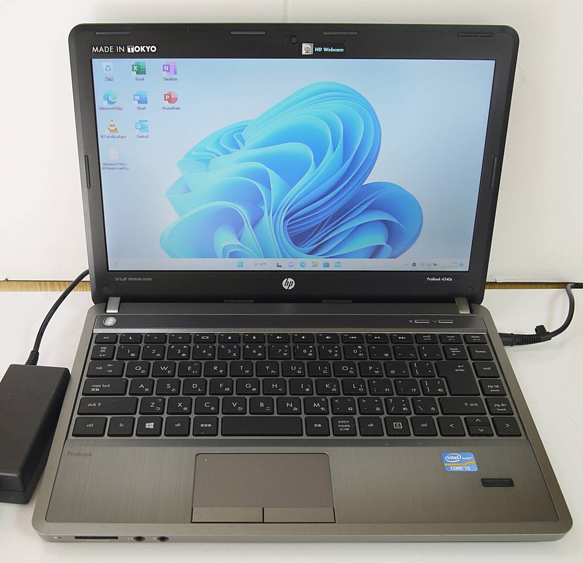 送料無料【Win11 SSD MS office有り】hp ProBook 4340s Core i3 3110M メモリ8G 無線 Webカメラ　