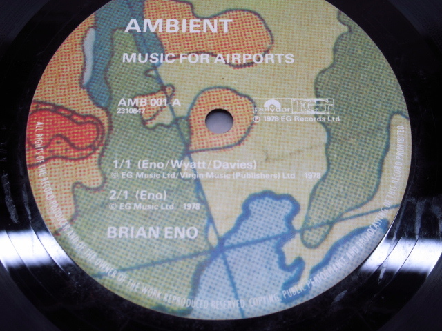 Brian Eno Ambient 1 (Music For Airports) / AMB001 / プログレッシヴロックレコード_2