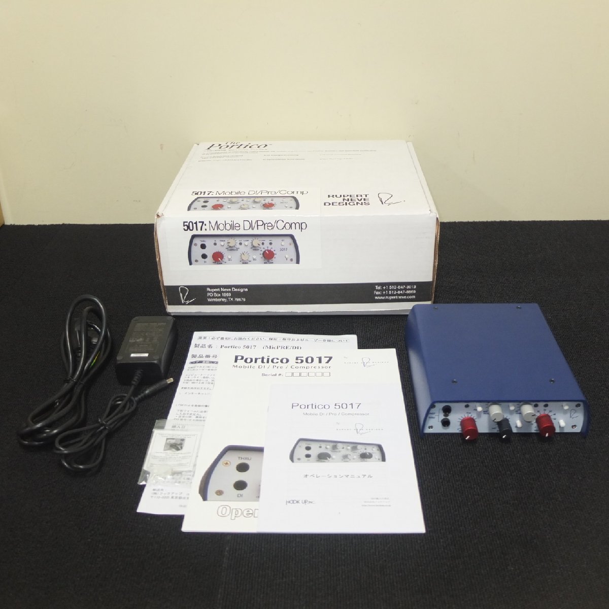 美品 RUPERT NEVE DESIGNS Portico 5017 マイクプリアンプ DI(マイク 