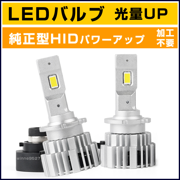 ■HIDを超えるLED エスティマ ACR GCR 50系 (H18.1～H28.5) D4S 純正HID交換用 36W LEDヘッドライト バルブ■1年保証