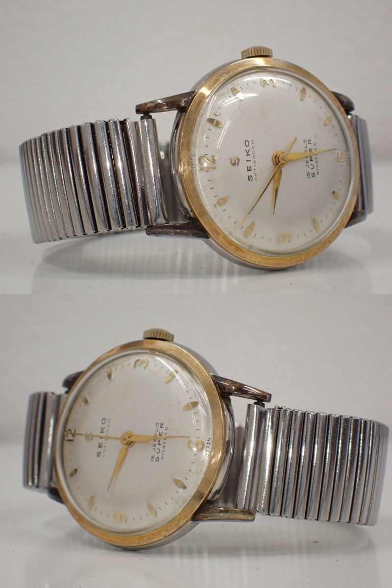 UH473 動作OK 希少 SEIKO SUPER スーパー NIVAFLEX 二バフレックス 15 