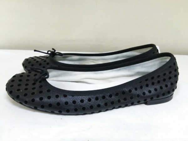 新品　Repetto ドット柄 バレエシューズ 40 レペット フラットシューズ 40 レディース 黒 ドット柄 repetto