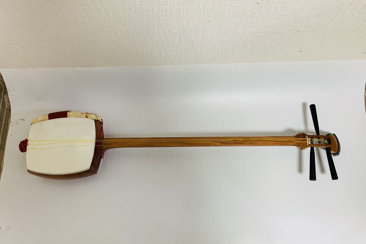 津軽三味線 サイズ98.5cm 津軽用胴掛 サイズ約21.520.59.7cm 上棹約2.7