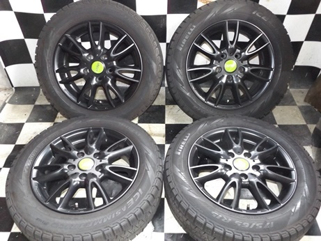 ★溝有り★ BMW MINI ミニ 175/65R15 スタッドレス MAK 15×5.5J 40 5穴 112 15インチアルミホイール