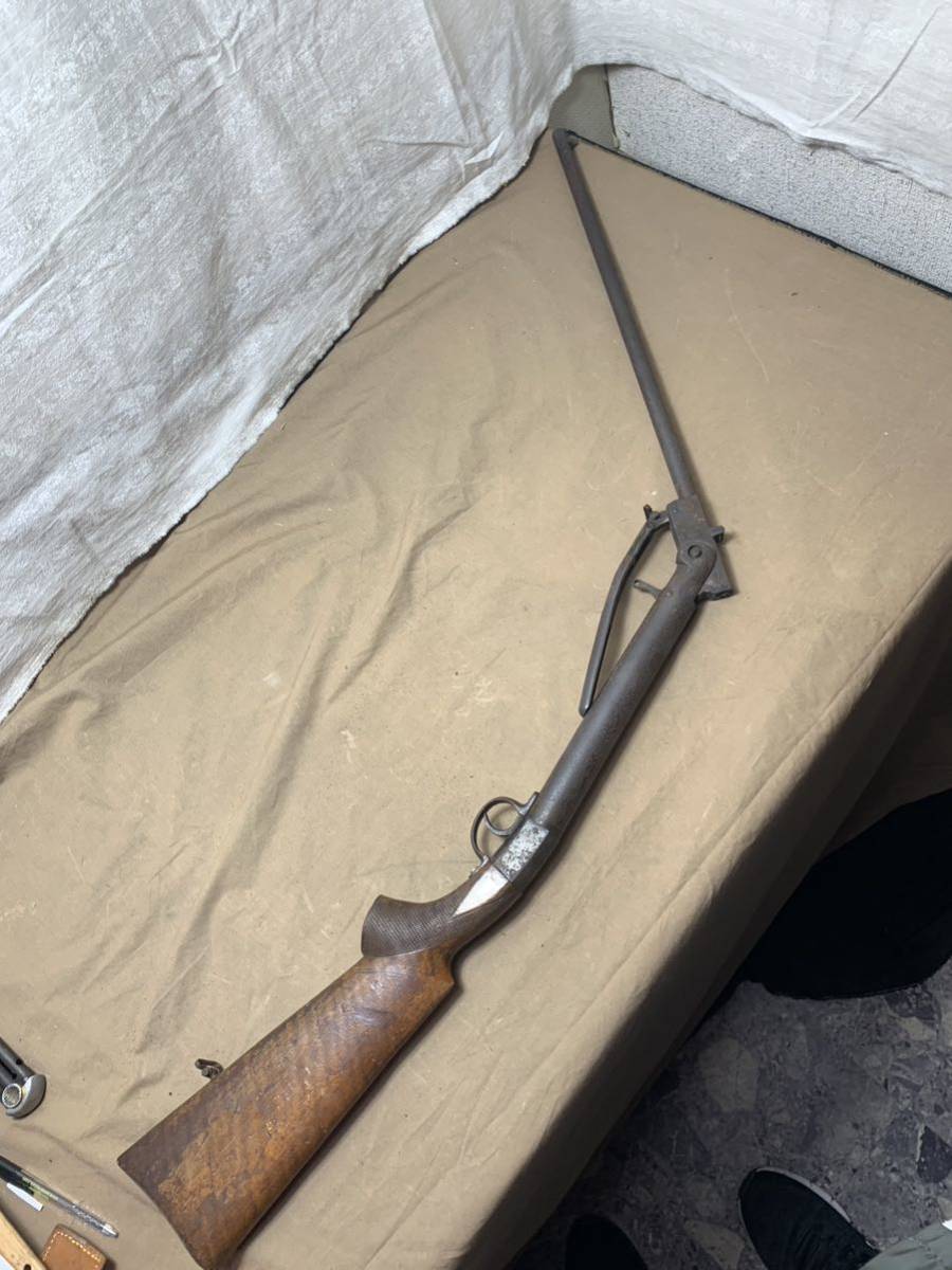昭和レトロ 中折れ式 空気銃 鑑賞用 発射不可 装飾銃 モデルガン