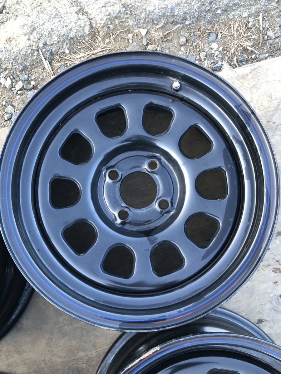 DAYTONA デイトナ スチールホイール 鉄ホイール 15インチ4h pcd100 7j+ 