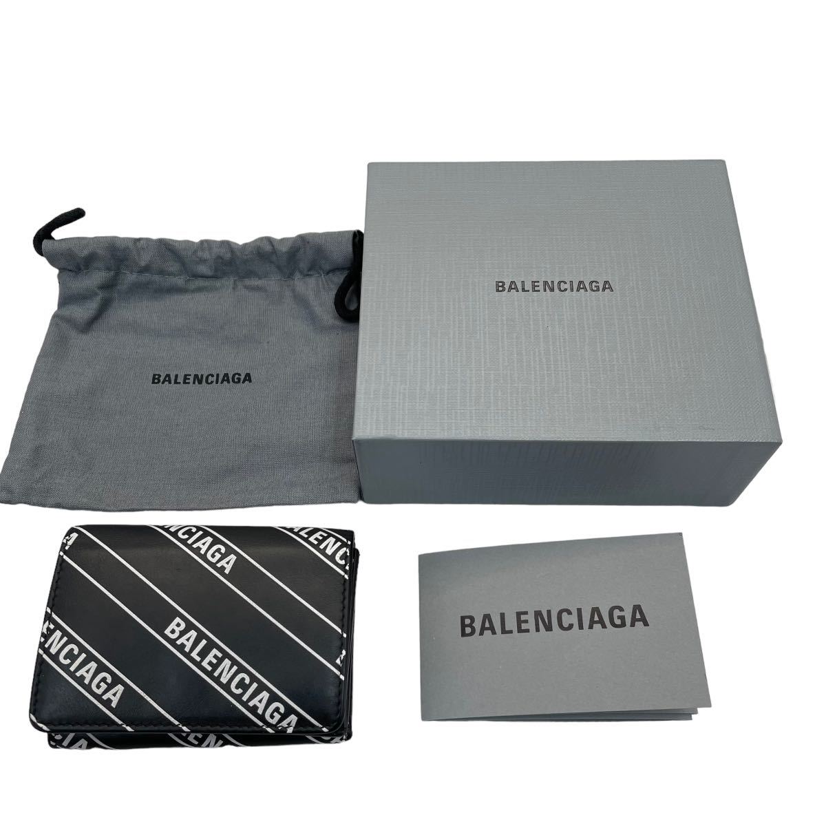 BALENCIAGA バレンシアガ 三つ折り財布 ミニウォレット グラフィティ 