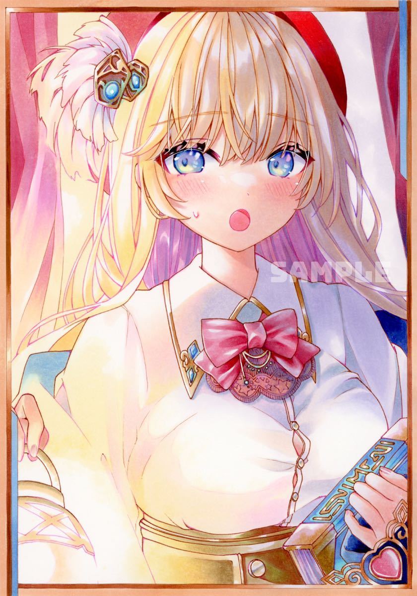 A5＊オリジナル手描きイラスト＊『魔法学校の新入生』コピック創作 