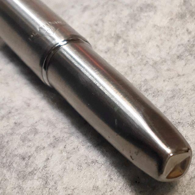 プラチナ 万年筆 18K 細軟 地球儀 シルバー ショート軸 33054 【公式通販】