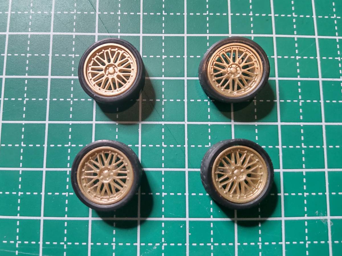 BBS LM F1風ホイール＆タイヤ 4本セット 1/43スケール 国産名車 