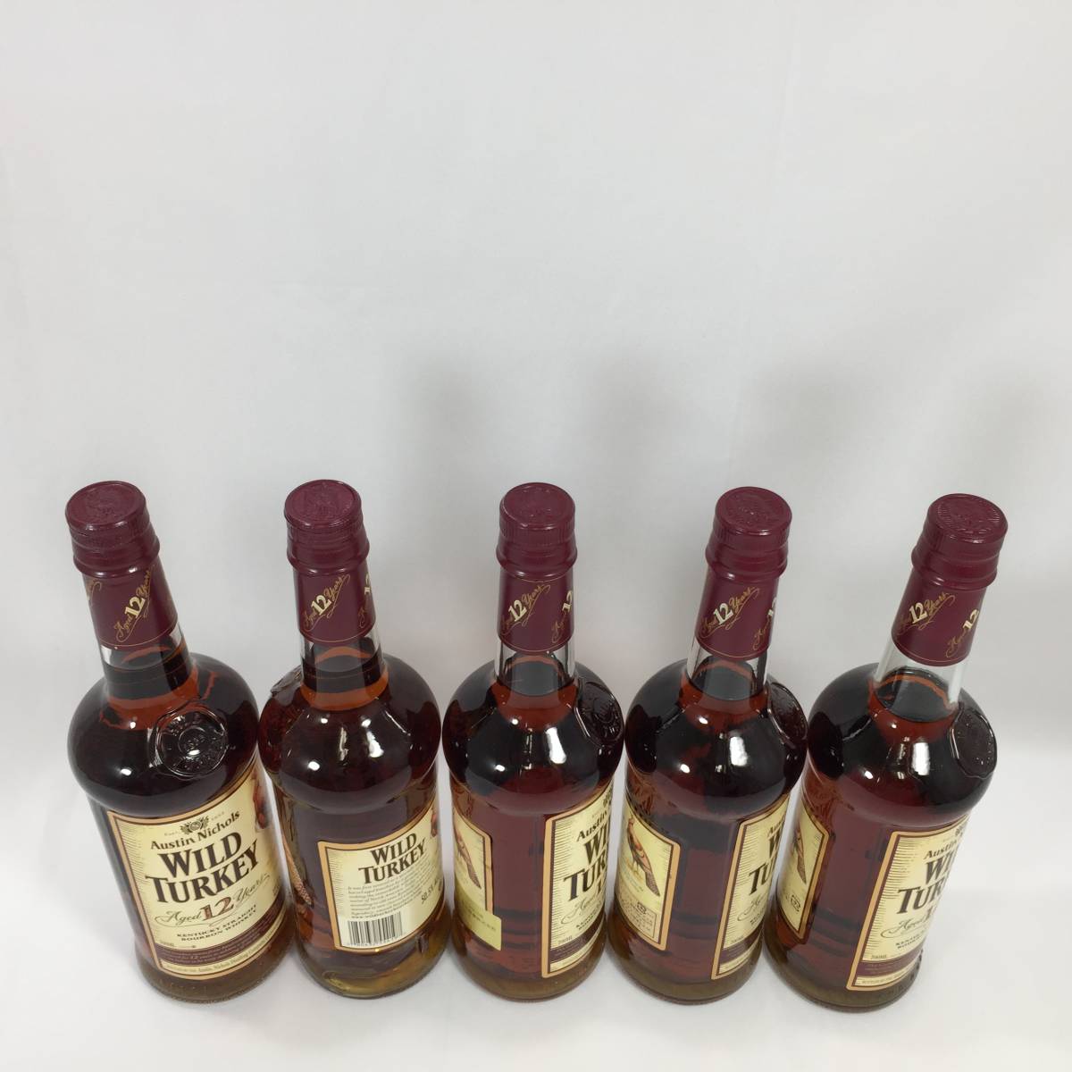 5本セット】ワイルドターキー WILD TURKEY 12年 旧ボトル 箱付 700ml