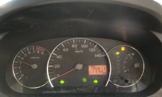 出品 スピードメーター ミラ L275S ダイハツ 純正 186811km ABS タコ