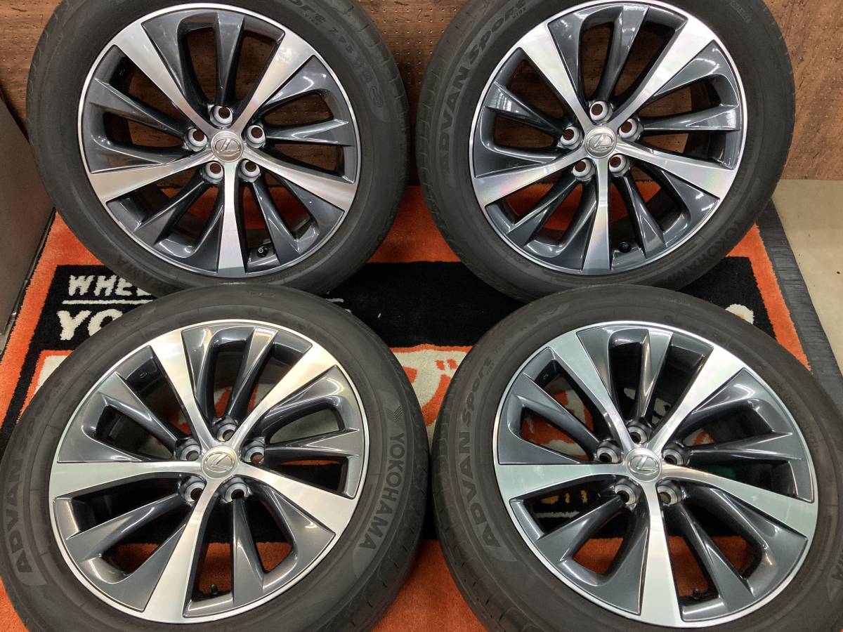 ◆レクサス LS500h オプション 純正ホイール◆19インチ 8J+25 120-5H◆アドバンスポーツ V105 ZPS☆ランフラットタイヤ◆50系/40系LSにも