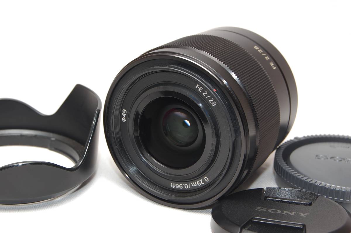 ◆カビやクモリなど一切なし!!◆SONY ソニー FE 28mm F2 α SEL28F20 E-mount Eマウント 35mmフルサイズ対応広角単焦点レンズ