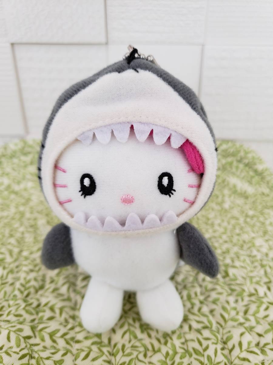 キティ USJ ジョーズ ジュラシックパーク ぬいぐるみマスコットの入札