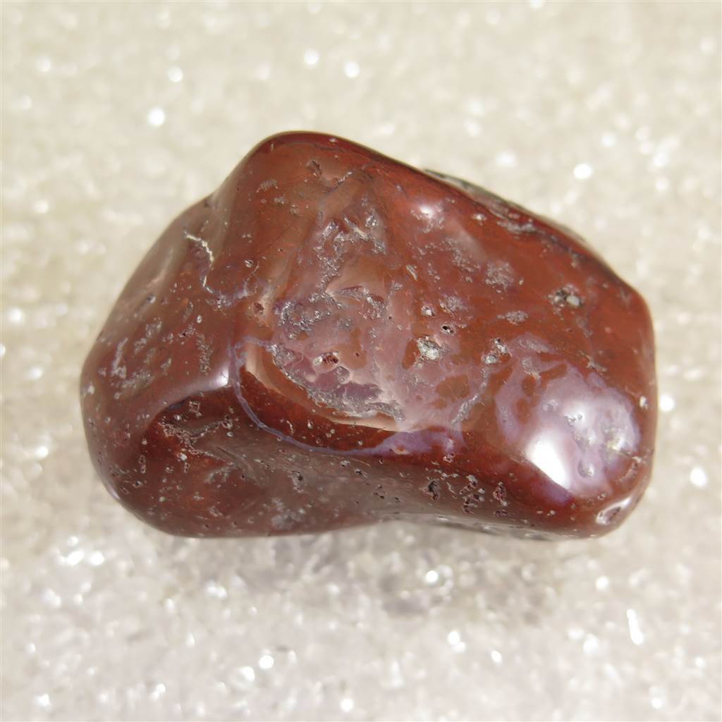 佐渡　赤玉石　65mm 磨き 原石 証明書付 149.5ｇ 【榎本通商88856】