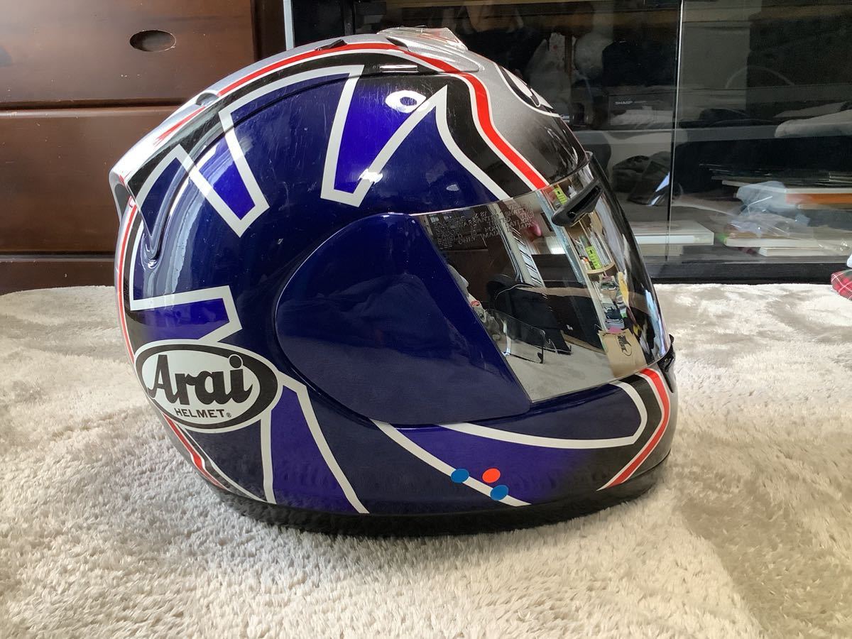 再値下げ アライ Arai RX-7 RR4ペドロサレプリカLサイズ シルバー 