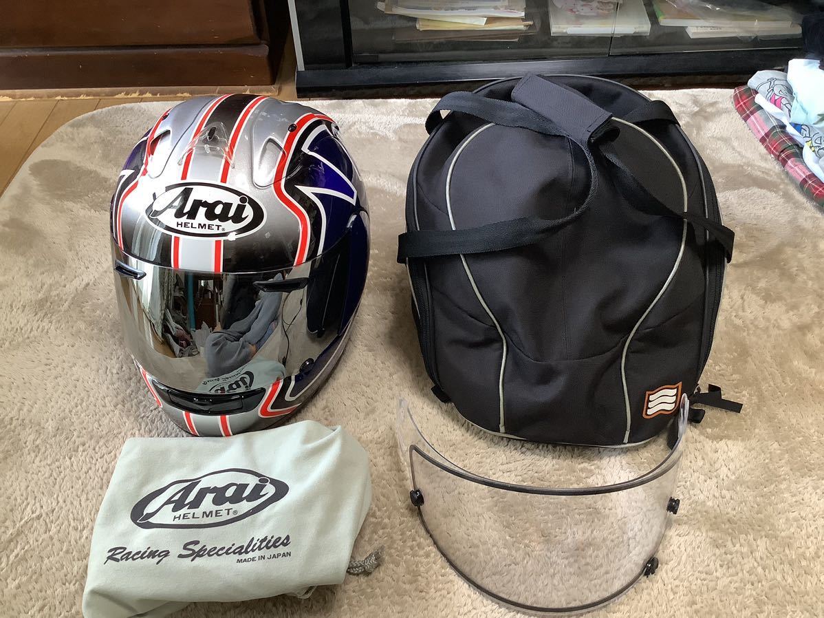 再値下げ アライ Arai RX-7 RR4ペドロサレプリカLサイズ シルバー 