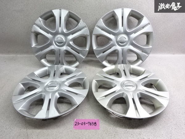 日産ノート E12系 純正ホイールカバー 14インチ 中古】日産純正ホイールキャップ センターカバー ホイールカバー14インチ 4枚 MACH マーチ  K12 AK12 ノート キューブ E11 E12 BZ11 BGZ11 YZ11の落札情報詳細 - Yahoo!オークション落札価格検索 オークフリー 日産ノートE12 ホイールカバー　4枚　14インチ
