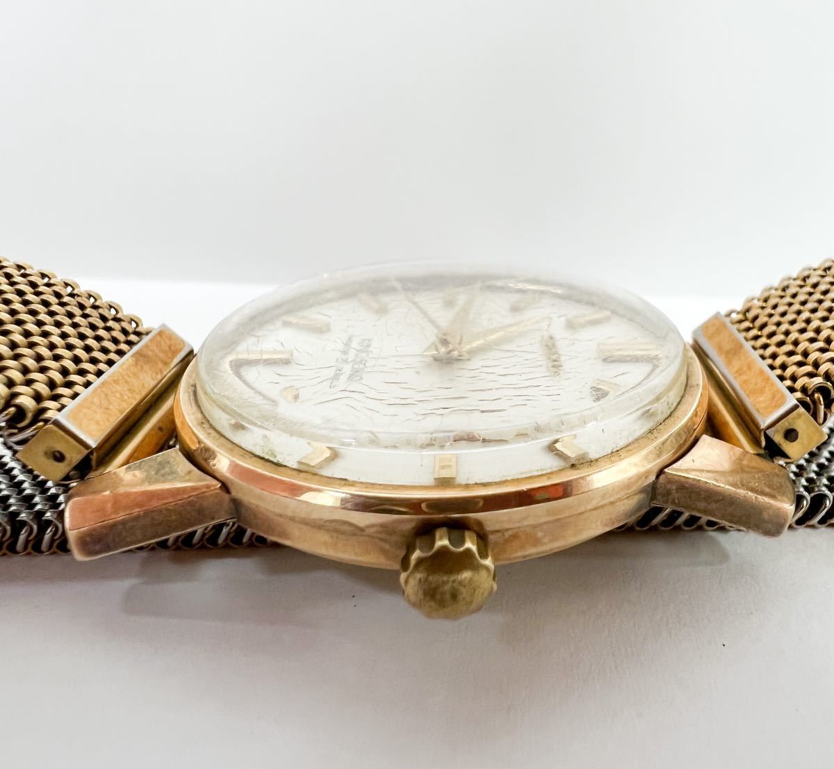 1円スタート KING SEIKO キング セイコー DIASHOCK 25 JEWEL 手巻き式 