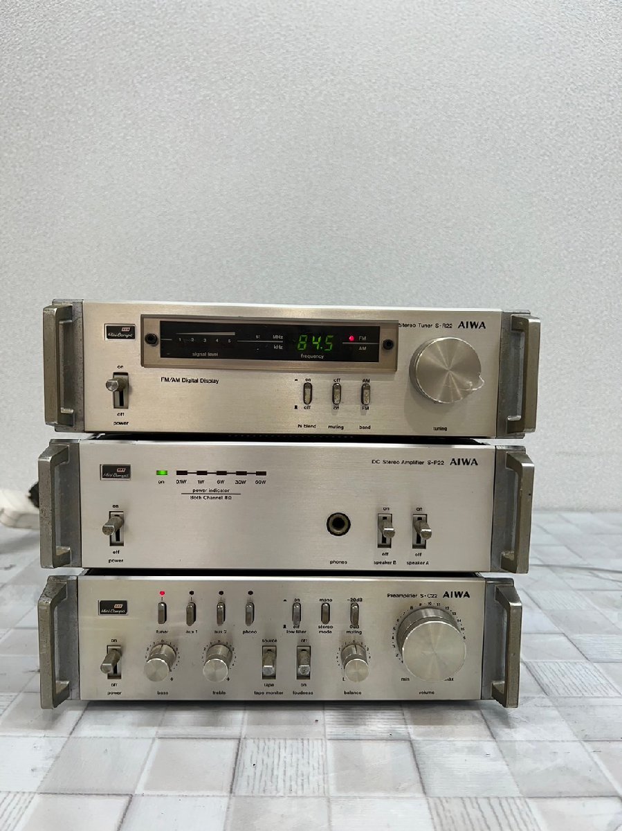 AIWA アイワ CS-J36 ラジカセ カセットレコーダー 昭和レトロ FM/AM 