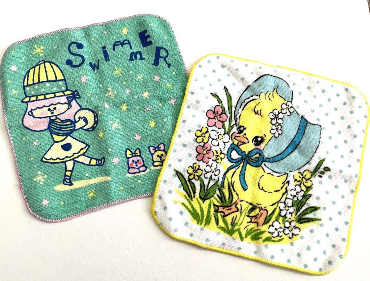 SWIMMER ハンドタオル ミニタオル　タオルハンカチ　2枚セット　新品_1