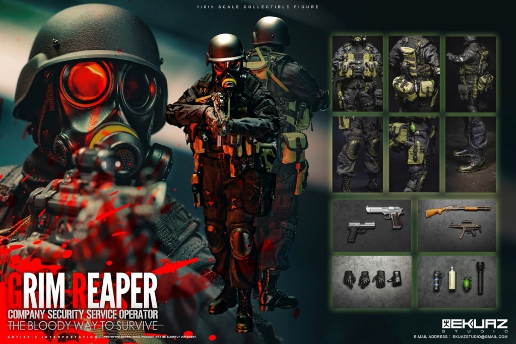【定番，正規品】 EKUAZ STUDIO EKS05 バイオハザード 死神 ハンク 1/6 可動フィギュア BIOHAZARD GRIM REAPER ホットトイズ DAMTOYS等に(その他)｜売買されたオークション情報、yahooの商品情報をアーカイブ公開 - オークファ その他