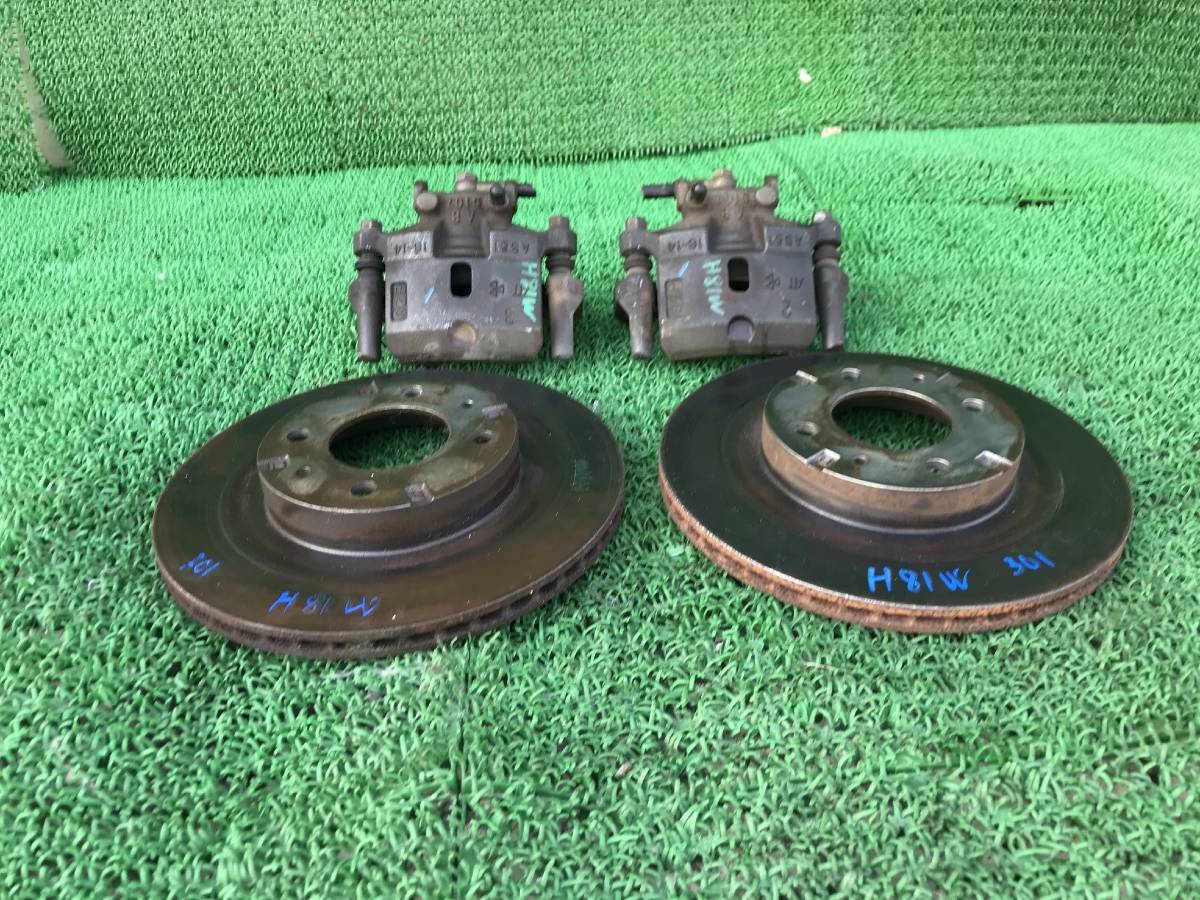 三菱　ekスポーツ 　H81W 　ターボ用　5107 フロント ブレーキ キャリパー 左右 　ディスクローター　左 右　4点セット　 三菱 H81W | ekワゴン 初代・前期型三菱 WEB