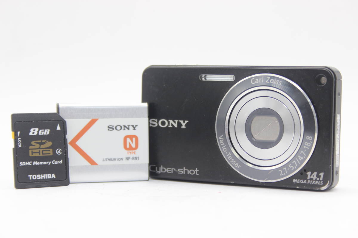 返品保証】 ソニー Sony Cyber-shot DSC-W350 ブラック 4x SD8GB付き 