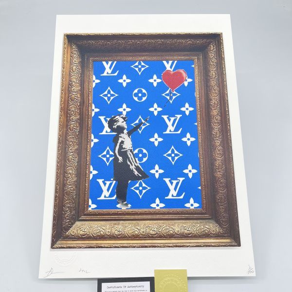 DEATH NYC 世界限定100枚 アートポスター Banksy バンクシー 風船と