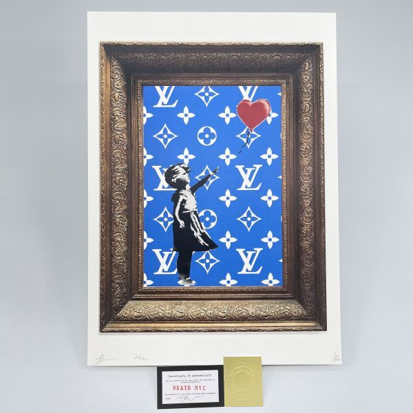 DEATH NYC 世界限定100枚 アートポスター Banksy バンクシー 風船と
