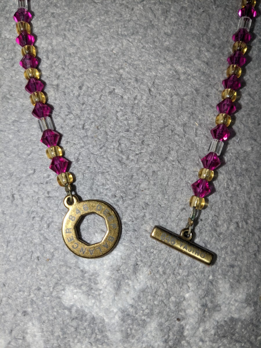 846 ネックレス ピンク 50cm