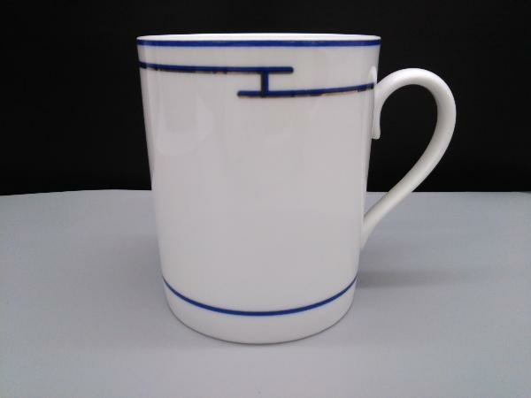 HERMES エルメス／マグカップ リズム／青 ブランド食器 エルメス