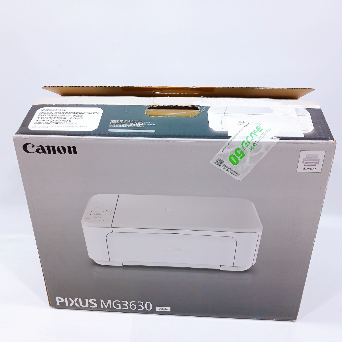 未使用品】Canon インクジェットプリンター PIXUS MG3630 ホワイト