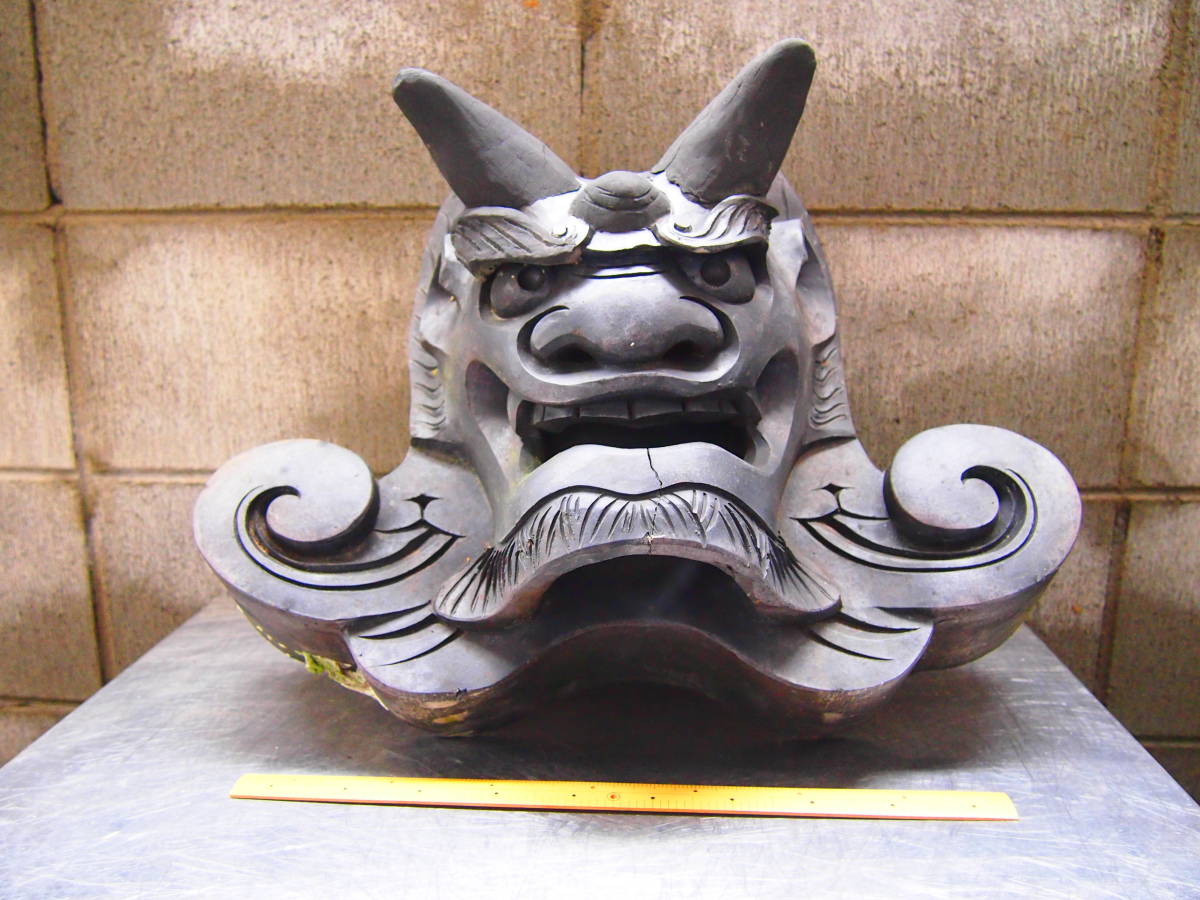 06 江戸時代後期-明治時代 古鬼瓦 阿吽の呼吸 男前鬼 鬼面 神社仏閣